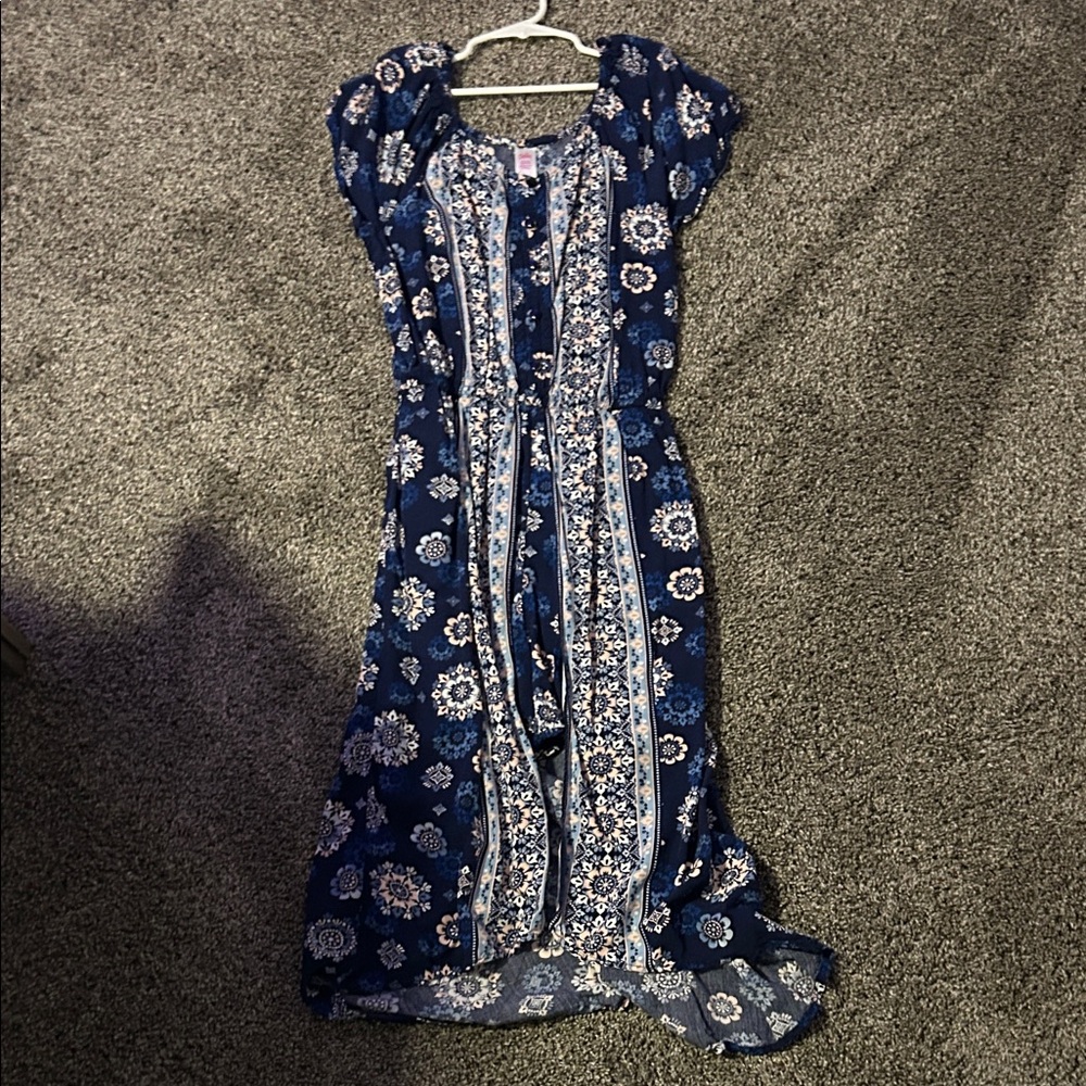 Justice Navy Floral Maxi Dress
